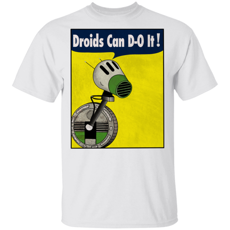 T-Shirts White / S Droids Can D-O It T-Shirt