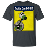 T-Shirts Dark Heather / YXS Droids Can D-O It Youth T-Shirt