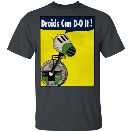 T-Shirts Dark Heather / YXS Droids Can D-O It Youth T-Shirt