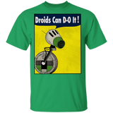 T-Shirts Irish Green / YXS Droids Can D-O It Youth T-Shirt