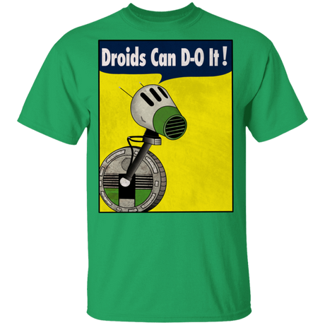 T-Shirts Irish Green / YXS Droids Can D-O It Youth T-Shirt