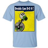T-Shirts Light Blue / YXS Droids Can D-O It Youth T-Shirt
