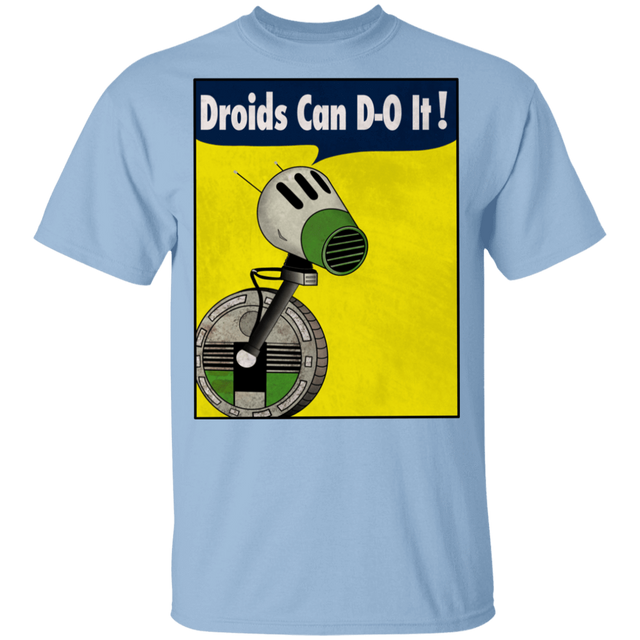 T-Shirts Light Blue / YXS Droids Can D-O It Youth T-Shirt