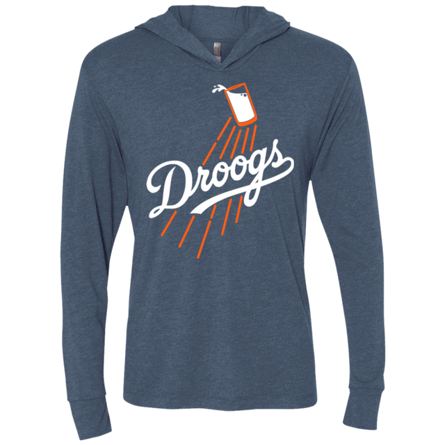 T-Shirts Indigo / X-Small Droogs Triblend Long Sleeve Hoodie Tee