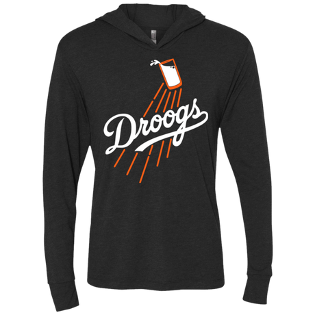 T-Shirts Vintage Black / X-Small Droogs Triblend Long Sleeve Hoodie Tee