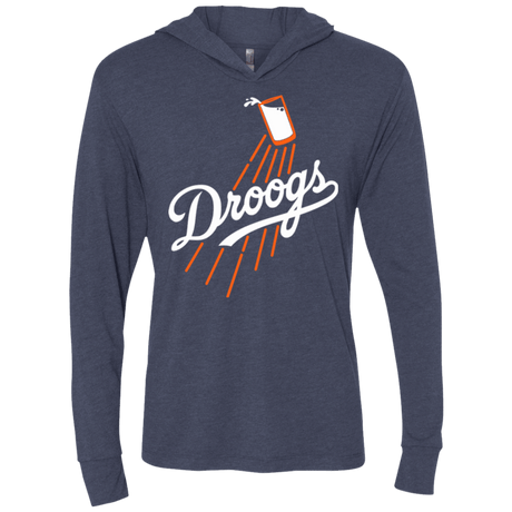 T-Shirts Vintage Navy / X-Small Droogs Triblend Long Sleeve Hoodie Tee