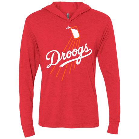 T-Shirts Vintage Red / X-Small Droogs Triblend Long Sleeve Hoodie Tee