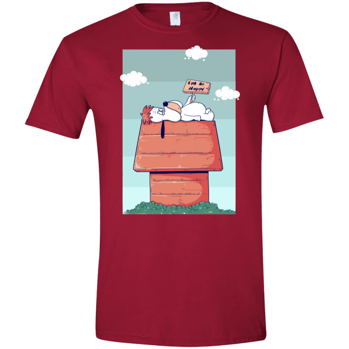 T-Shirts Cardinal Red / S Droopy Men's Semi-Fitted Softstyle