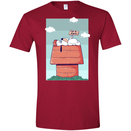 T-Shirts Cardinal Red / S Droopy Men's Semi-Fitted Softstyle