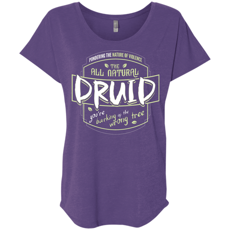 T-Shirts Purple Rush / X-Small Druid Triblend Dolman Sleeve