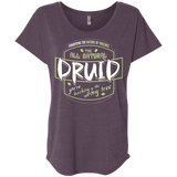 T-Shirts Vintage Purple / X-Small Druid Triblend Dolman Sleeve