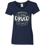 T-Shirts Navy / S Druid Women's V-Neck T-Shirt