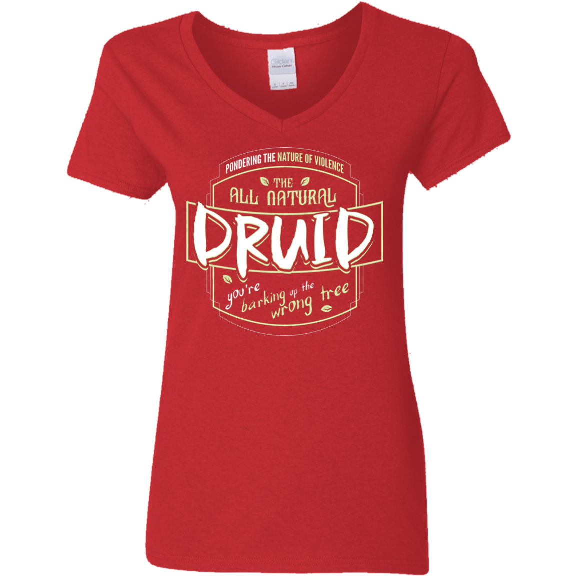 T-Shirts Red / S Druid Women's V-Neck T-Shirt