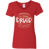 T-Shirts Red / S Druid Women's V-Neck T-Shirt