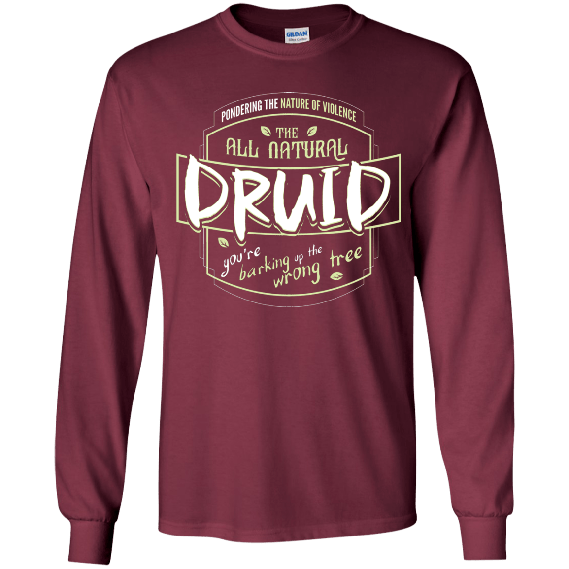 T-Shirts Maroon / YS Druid Youth Long Sleeve T-Shirt
