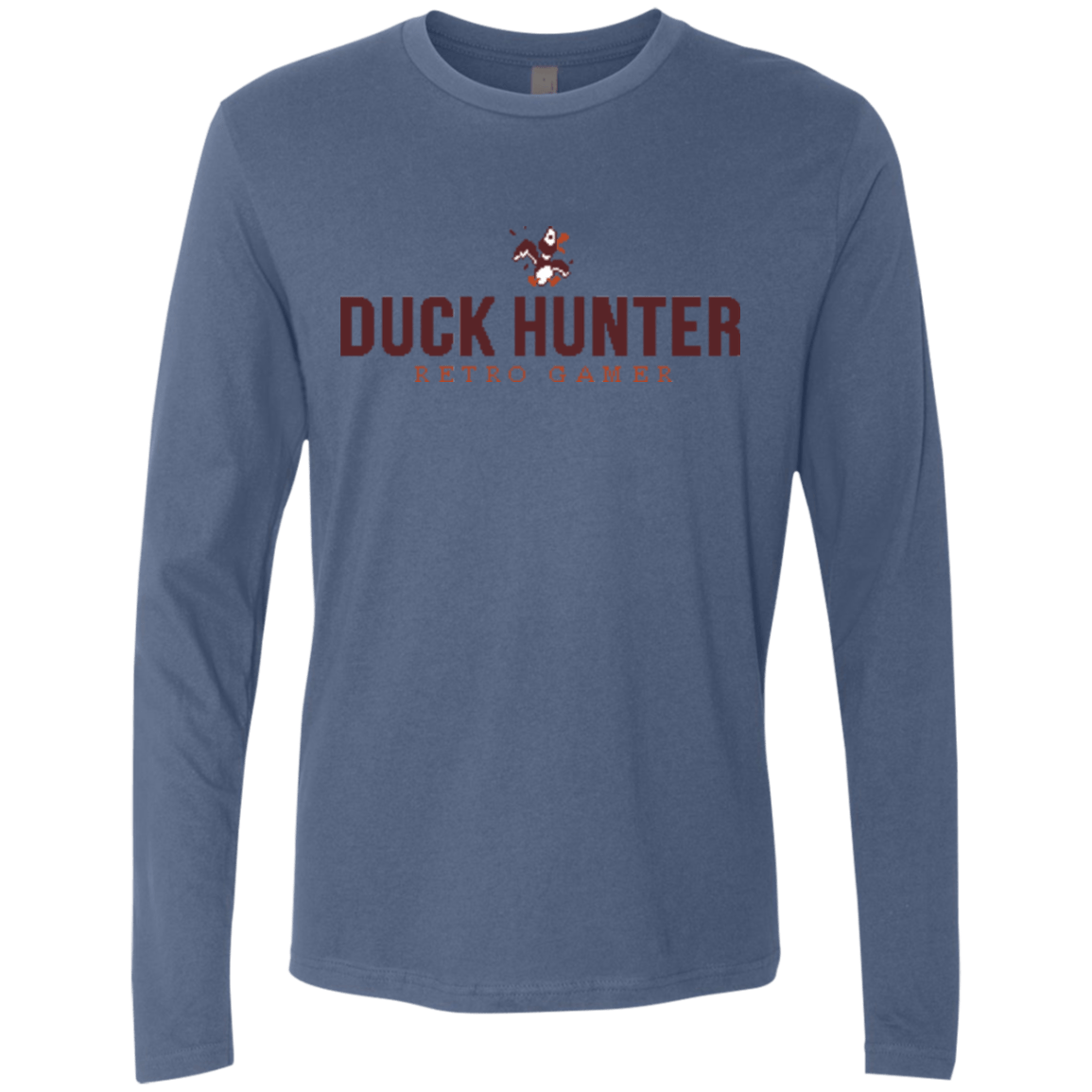 T-Shirts Indigo / Small Duck hunter Men's Premium Long Sleeve