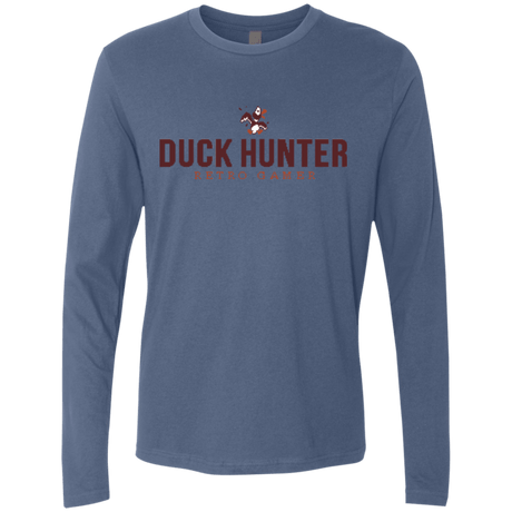 T-Shirts Indigo / Small Duck hunter Men's Premium Long Sleeve