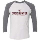 T-Shirts Heather White/Premium Heather / X-Small Duck hunter Triblend 3/4 Sleeve