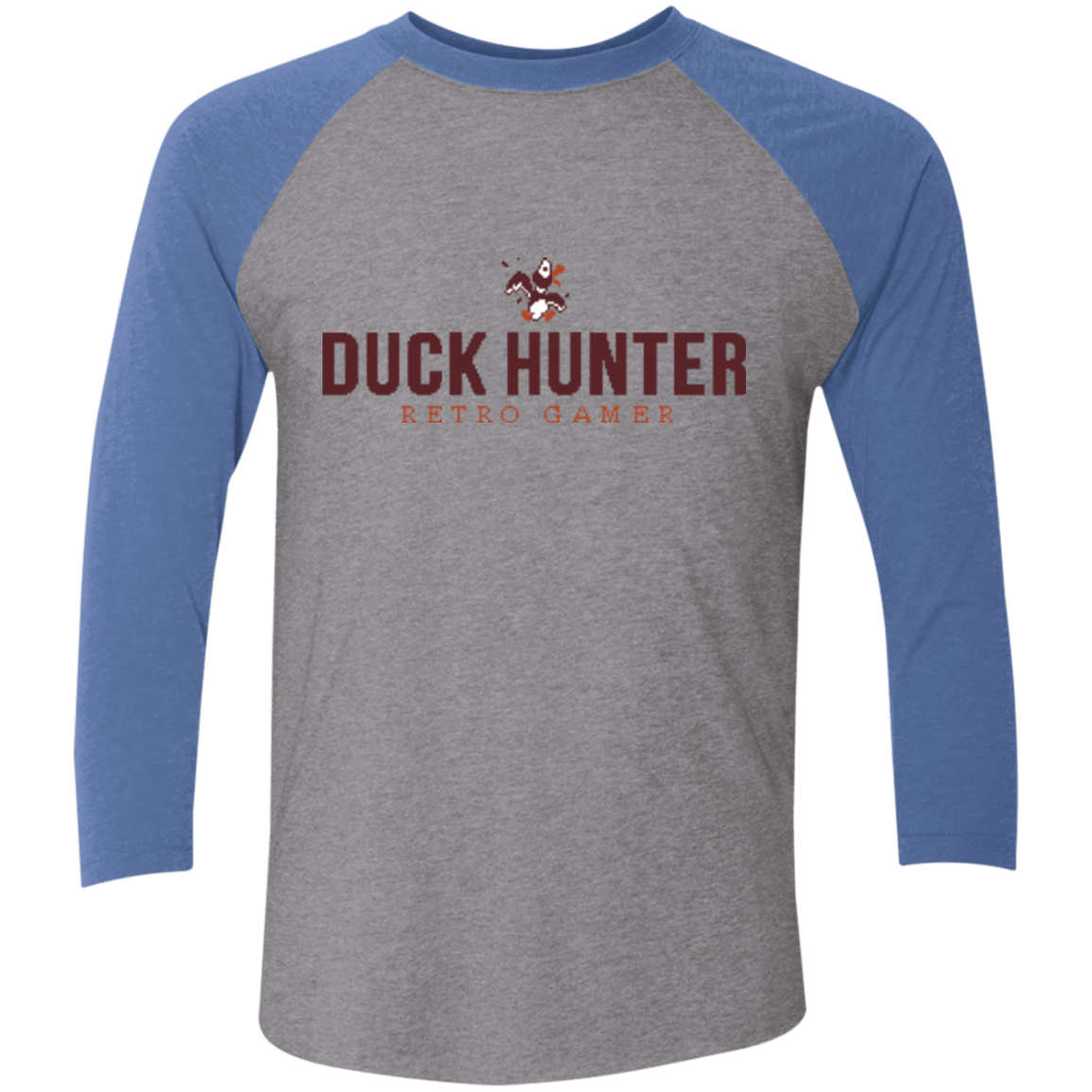 T-Shirts Premium Heather/ Vintage Royal / X-Small Duck hunter Triblend 3/4 Sleeve