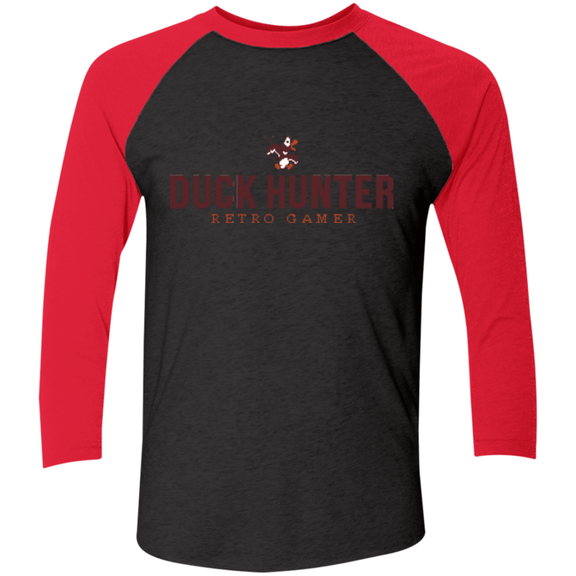 T-Shirts Vintage Black/Vintage Red / X-Small Duck hunter Triblend 3/4 Sleeve