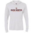 T-Shirts Heather White / X-Small Duck hunter Triblend Long Sleeve Hoodie Tee