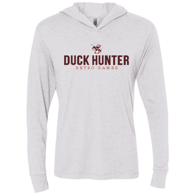 T-Shirts Heather White / X-Small Duck hunter Triblend Long Sleeve Hoodie Tee