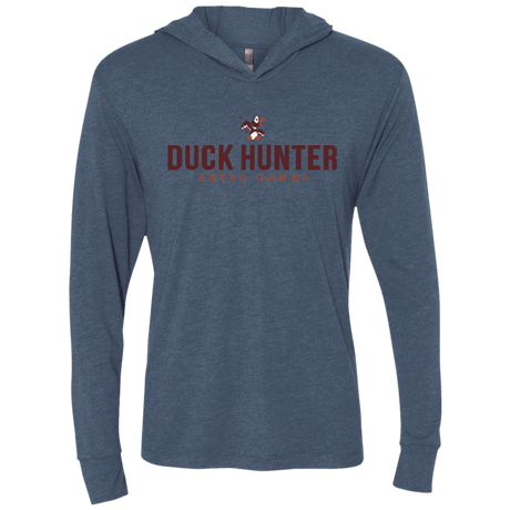 T-Shirts Indigo / X-Small Duck hunter Triblend Long Sleeve Hoodie Tee