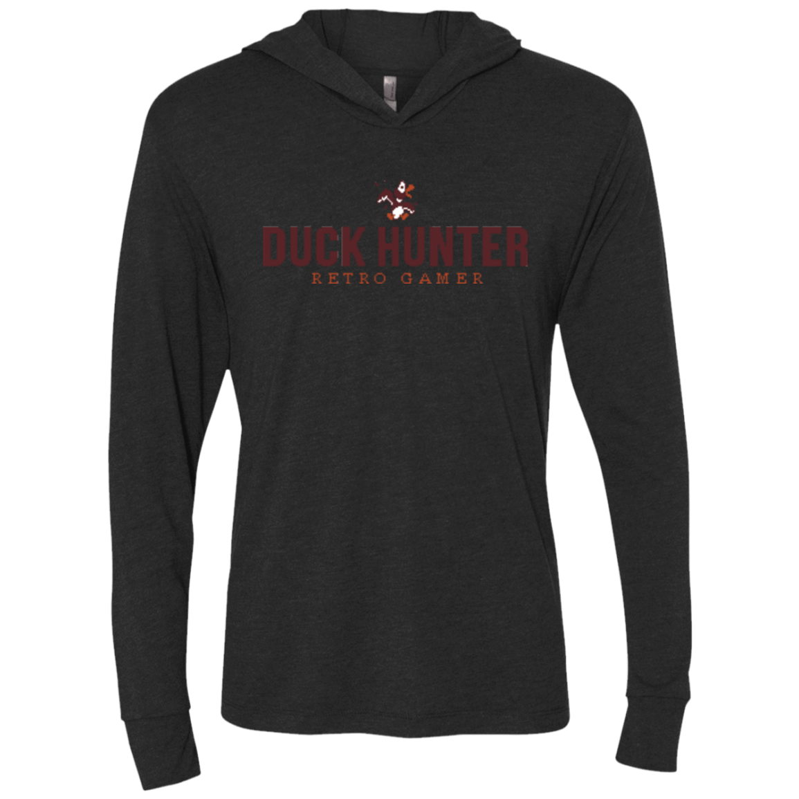 T-Shirts Vintage Black / X-Small Duck hunter Triblend Long Sleeve Hoodie Tee