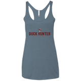T-Shirts Indigo / X-Small Duck hunter Women's Triblend Racerback Tank