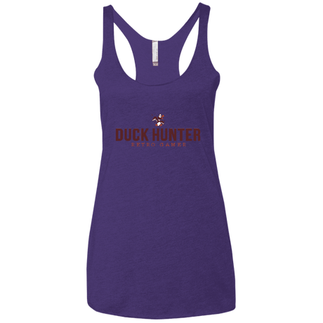 T-Shirts Purple / X-Small Duck hunter Women's Triblend Racerback Tank