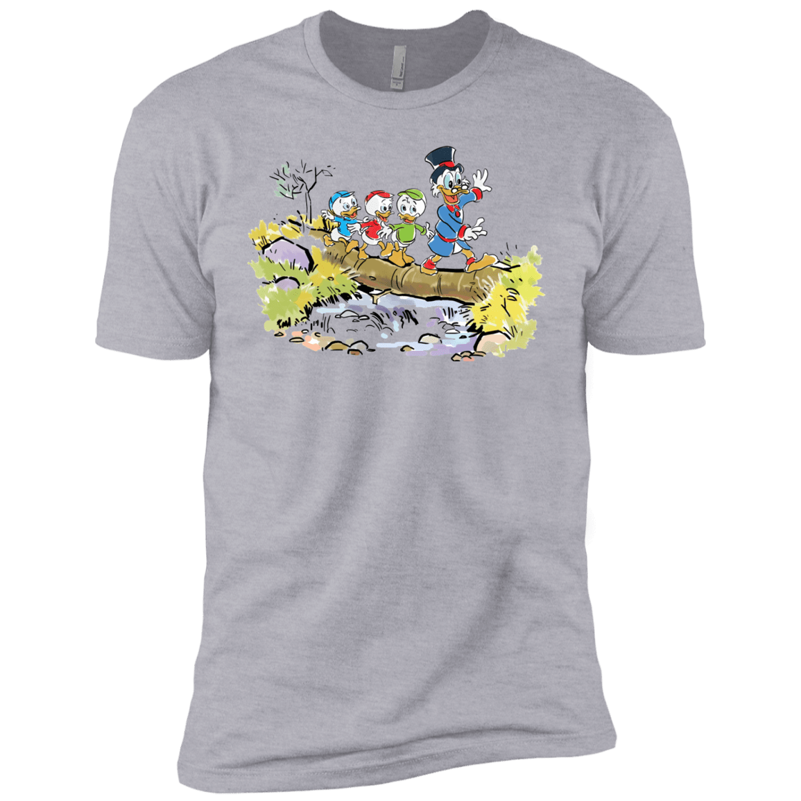 T-Shirts Heather Grey / YXS Duck Tails Boys Premium T-Shirt