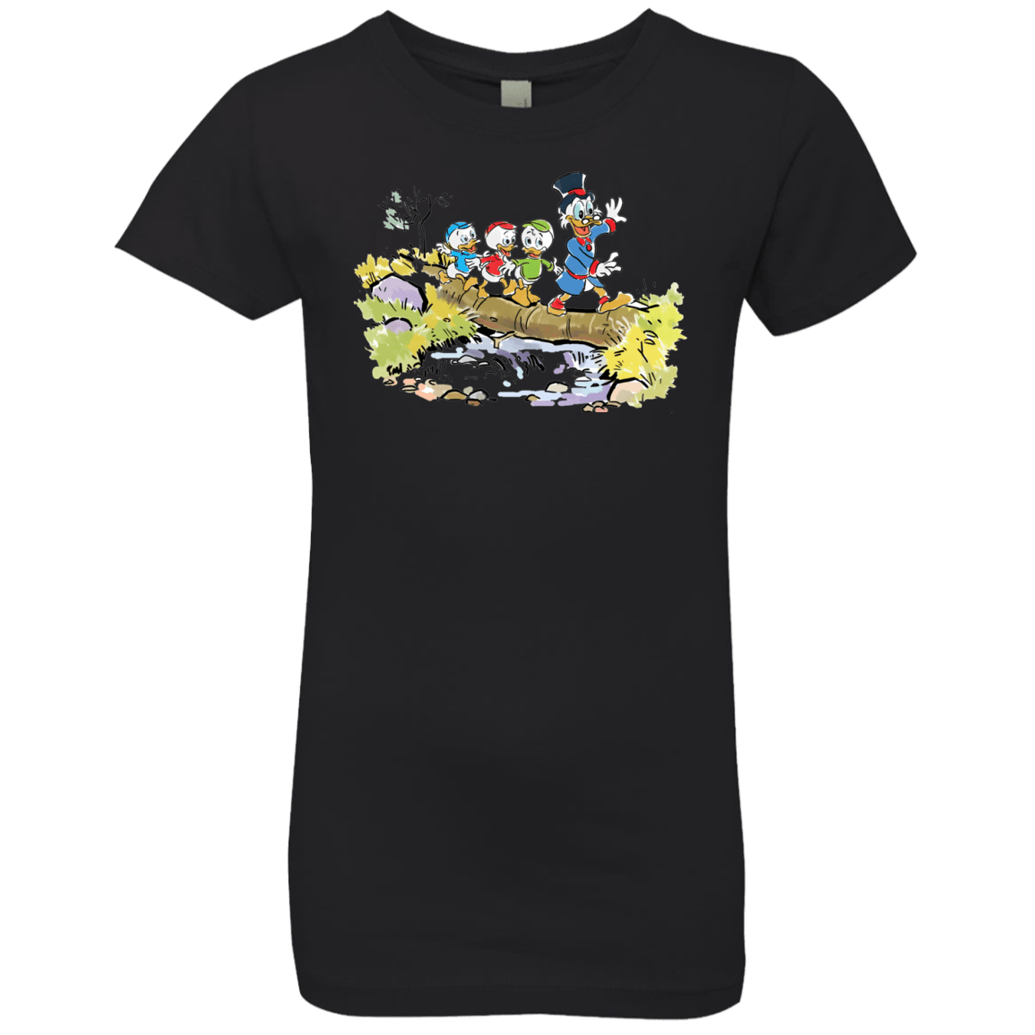 T-Shirts Black / YXS Duck Tails Girls Premium T-Shirt