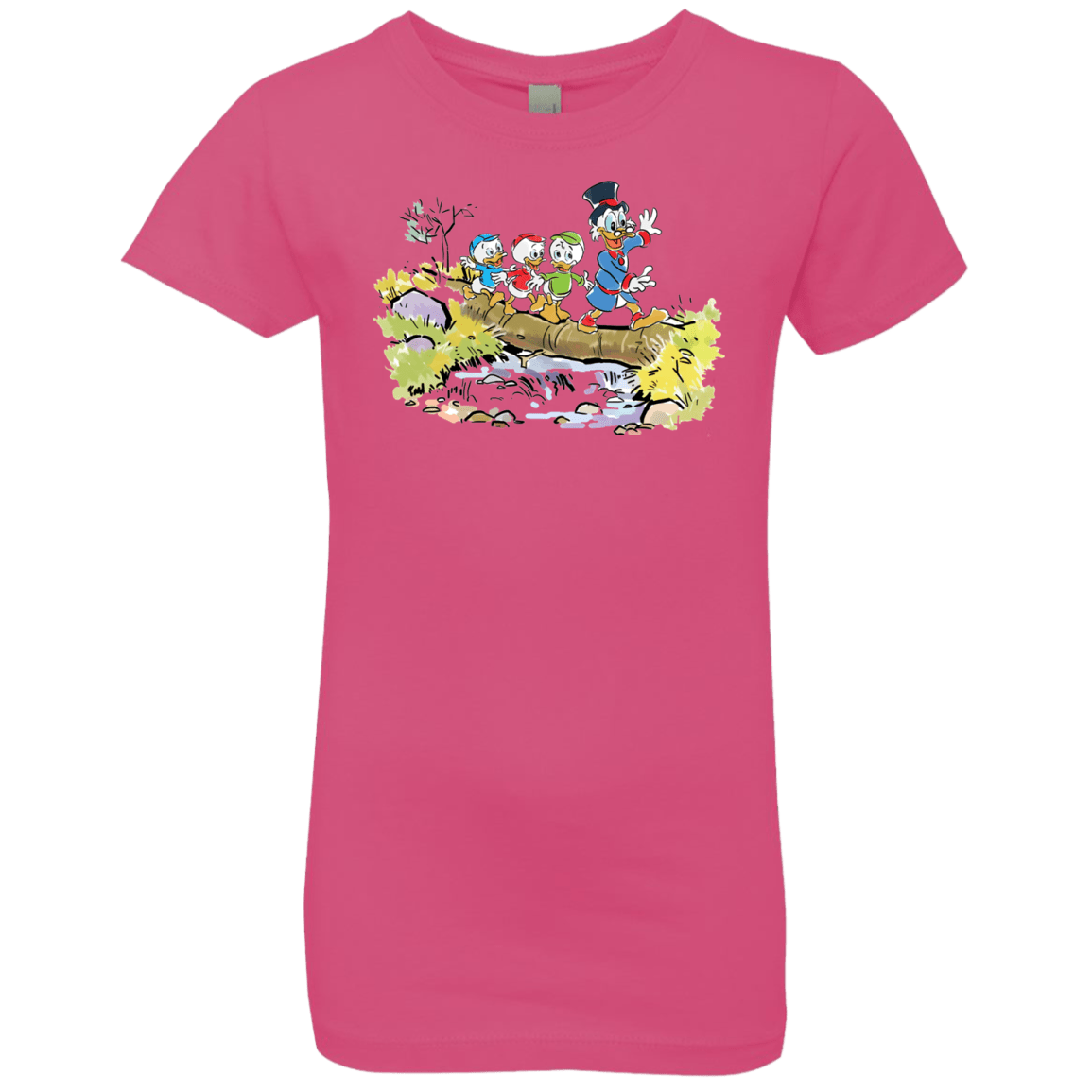 T-Shirts Hot Pink / YXS Duck Tails Girls Premium T-Shirt