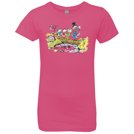 T-Shirts Hot Pink / YXS Duck Tails Girls Premium T-Shirt