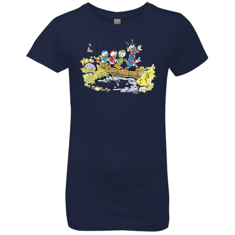 T-Shirts Midnight Navy / YXS Duck Tails Girls Premium T-Shirt