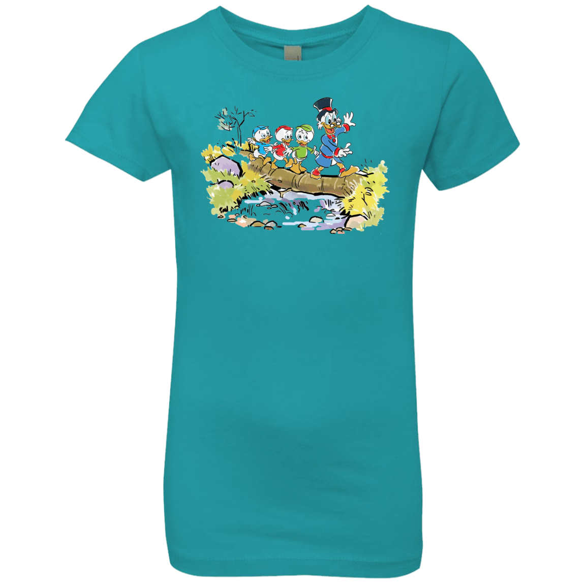 T-Shirts Tahiti Blue / YXS Duck Tails Girls Premium T-Shirt