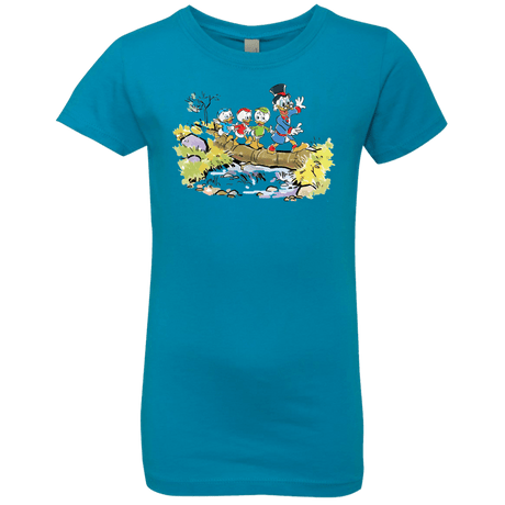T-Shirts Turquoise / YXS Duck Tails Girls Premium T-Shirt