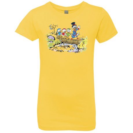 T-Shirts Vibrant Yellow / YXS Duck Tails Girls Premium T-Shirt