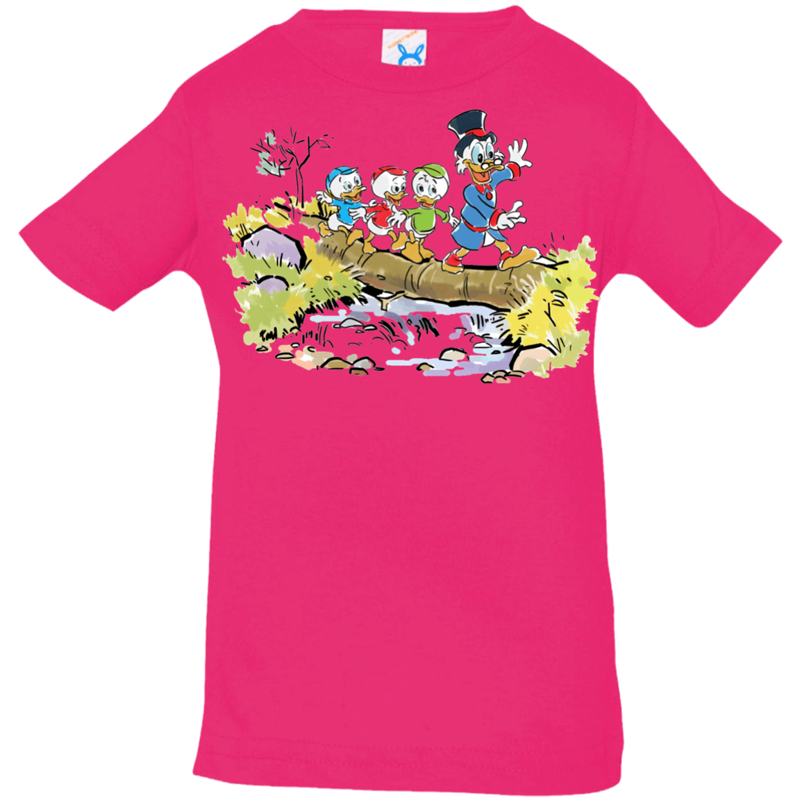 T-Shirts Hot Pink / 6 Months Duck Tails Infant Premium T-Shirt