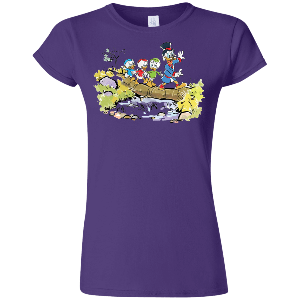 T-Shirts Purple / S Duck Tails Junior Slimmer-Fit T-Shirt