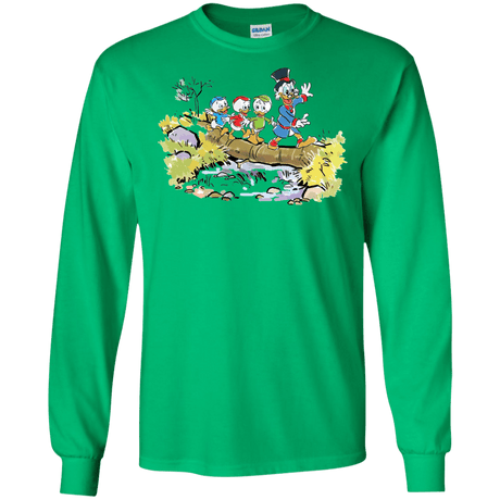 T-Shirts Irish Green / S Duck Tails Men's Long Sleeve T-Shirt