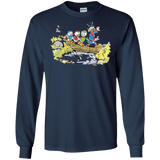 T-Shirts Navy / S Duck Tails Men's Long Sleeve T-Shirt