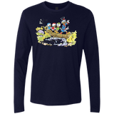 T-Shirts Midnight Navy / S Duck Tails Men's Premium Long Sleeve