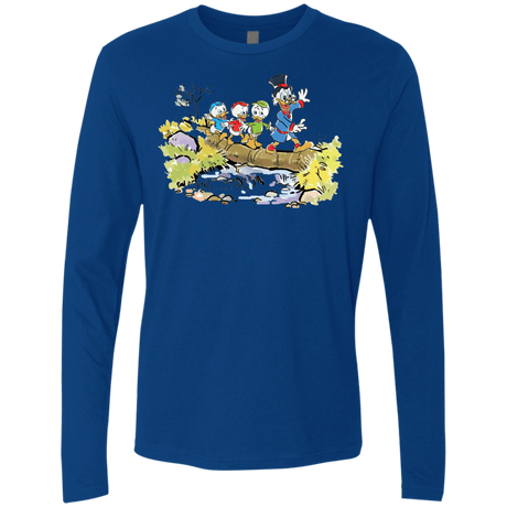 T-Shirts Royal / S Duck Tails Men's Premium Long Sleeve