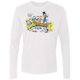 T-Shirts White / S Duck Tails Men's Premium Long Sleeve