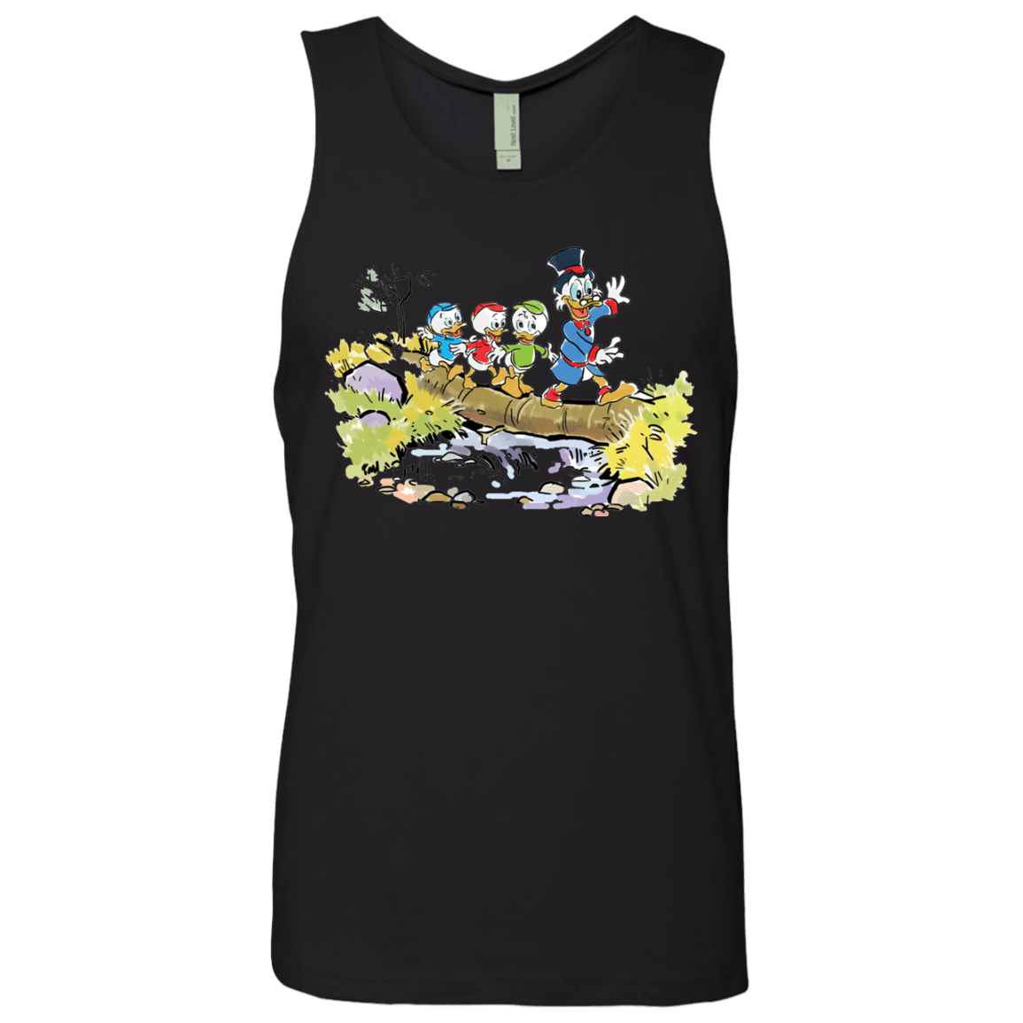 T-Shirts Black / S Duck Tails Men's Premium Tank Top