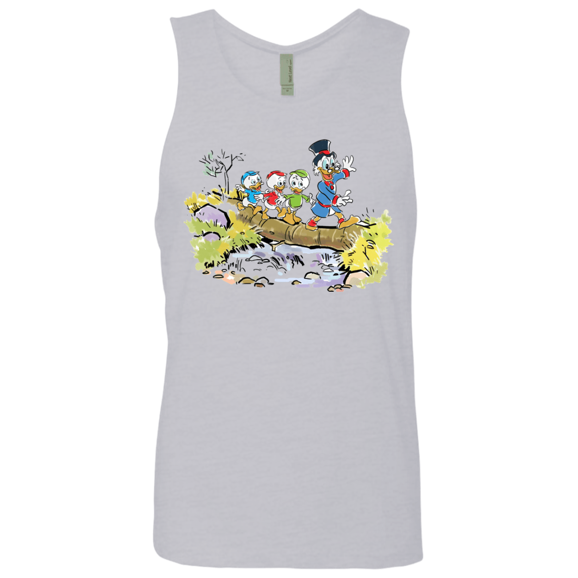 T-Shirts Heather Grey / S Duck Tails Men's Premium Tank Top