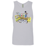 T-Shirts Heather Grey / S Duck Tails Men's Premium Tank Top