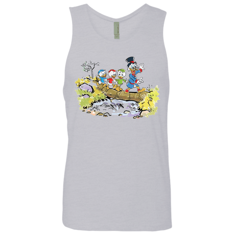 T-Shirts Heather Grey / S Duck Tails Men's Premium Tank Top