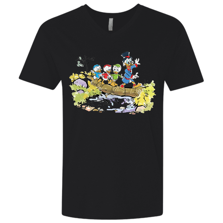 T-Shirts Black / X-Small Duck Tails Men's Premium V-Neck